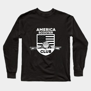 AMERICA SCOOTER CLUB Long Sleeve T-Shirt